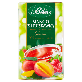 Bifix Premium herbatka owocowa mango z truskawką 40 g Bifix Premium Herbatka owocowa mango z truskawką 40 g (20 x 2 g)