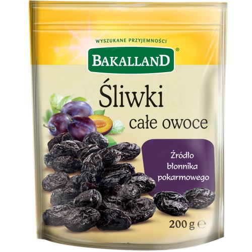 BAKALLAND ŚLIWKI SUSZONE 200g  [12]