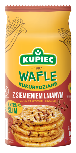 Kupiec WAFLE KUKURYDZIANE 105g Z SIEM.LNIANYM  [16]