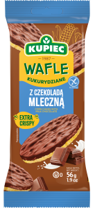 Kupiec wafle kukurydziane 56 g z czekoladą mleczną