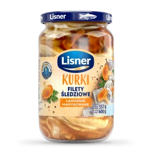 Lisner filet śledziowy z kurkami w oleju 600 g