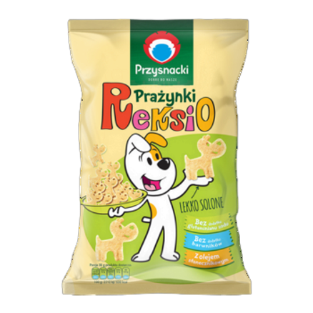 Prażynki Reksio lekko solone Przysnacki 95 g Prażynki Reksio lekko solone Przysnacki 95g