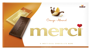Storck Merci czekolada pomarańczowa z migdałami 100 g