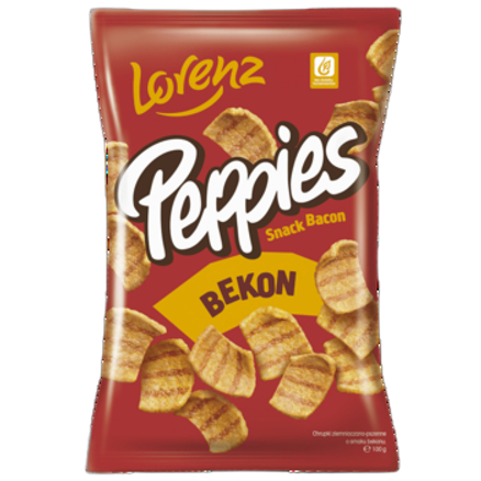 Chipsy Peppies bacon Lorenz 100 g Chipsy Peppies bacon Lorenz 100g