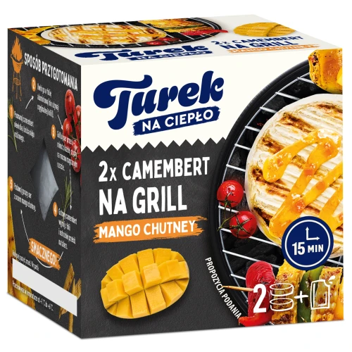 Turek CAMEMBERT NA GRILL 2x100g MANGO CHUTNEY  [6] n