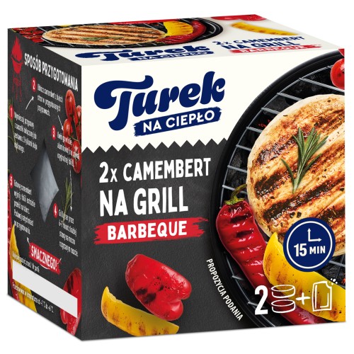 Turek CAMEMBERT NA GRILL 2x100g PAPRYKA BBQ [6] n