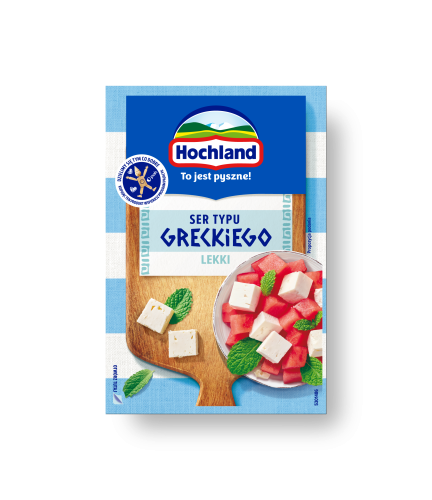 Hochland ser sałatkowy lekki bloczek 180 g Hochland SER SAŁATKOWY LEKKI BLOCZEK 180g [13]