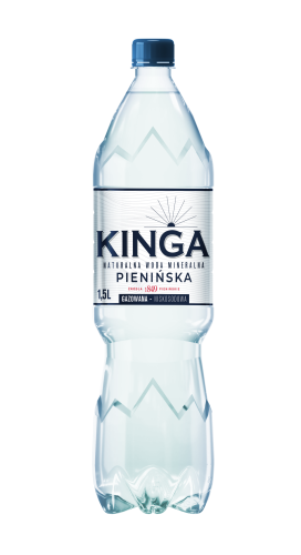 Kinga woda gazowana niebieska 1,5 l KINGA 1,5L  WODA GAZ NIEBIESKA  [6]