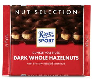 Ritter Sport czekolada gorzka z całymi orzechami laskowymi 100 g