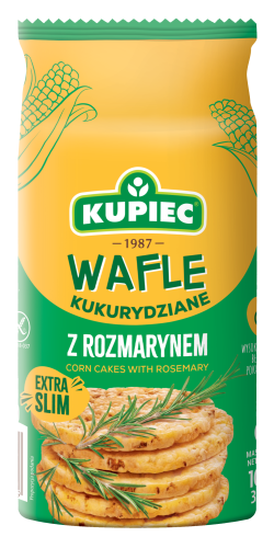 Kupiec WAFLE KUKURYDZIANE 105g Z ROZMARYNEM  [16]