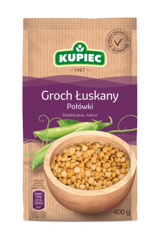 Kupiec GROCH 400g ŁUSKANY POŁÓWKI   [8]