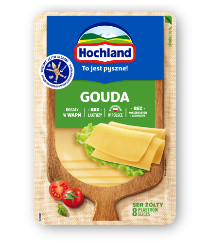 Ser żółty plastry Gouda Hochland 135 g Ser żółty plastry Gouda Hochland 135g