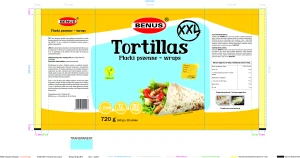Benus tortillia pszenne placki XXL 720 g