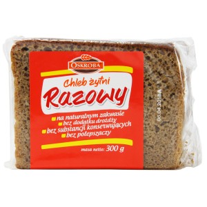 Oskroba chleb żytni razowy 300 g