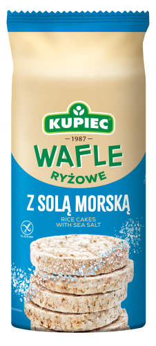 Kupiec Wafle ryżowe z solą morską 120 g (12 sztuk)