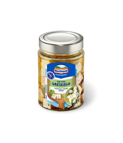 Hochland ser sałatkowy w oleju z ziołami 300 g Hochland SER SAŁATKOWY W OLEJU Z ZIOŁAMI 300g [6] N