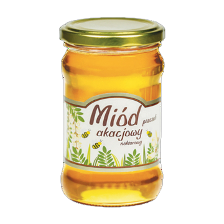 Miód akacjowy Sądecki Bartnik 370 g Miód akacjowy Sądecki Bartnik 370g