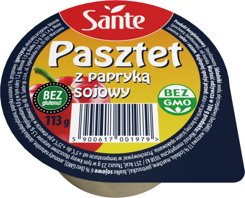 Sante PASZTET SOJOWY 113g Z PAPRYKĄ [6/12]