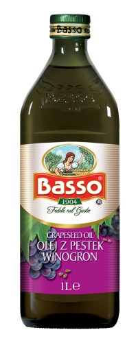 Basso olej z pestek winogron 1 l Ital.Basso OLEJ z PESTEK WINOGRON 1L [6]