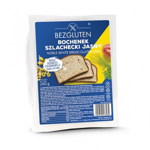 Bezgluten bochenek 260 g szlachecki jasny Bezgluten BOCHENEK 260g SZLACHECKI JASNY