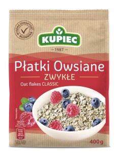 Kupiec płatki owsiane zwykłe 400 g