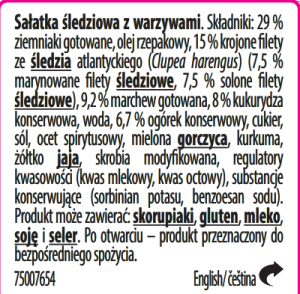 Lisner sałatka śledziowa z kukurydzą 140 g