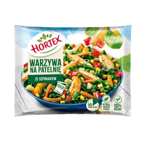 Hortex warzywa na patelnię ze szpinakiem