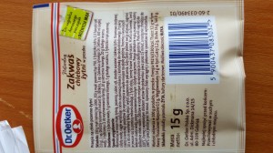 Dr.Oetker Zakwas chlebowy żytni 15 g
