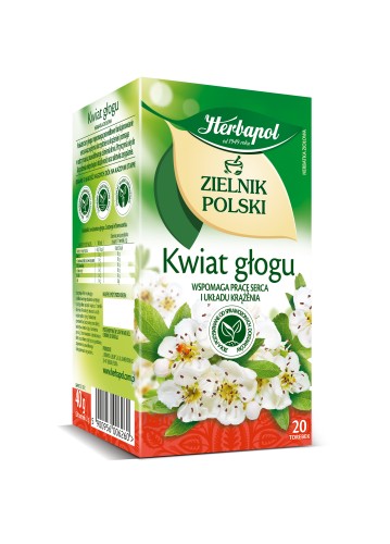 Herbata Kwiat Głogu 20 tb x 2 g H.Her.KWIAT GŁOGU 20tb x 2g [12]
