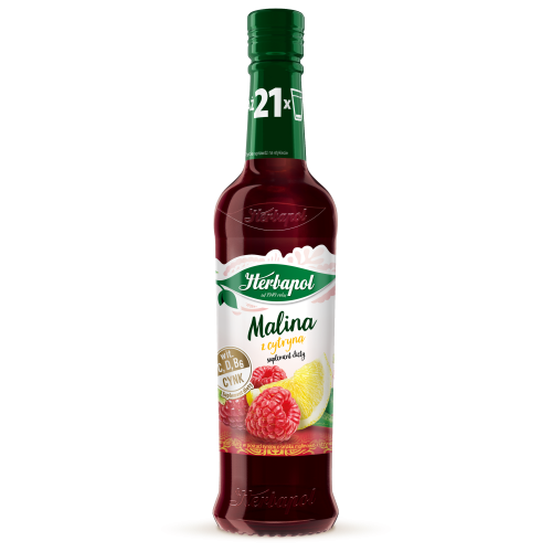 Herbapol syrop malina z cytryną 420 ml Herbapol SYROP 420ml MALINA Z CYTR. [8]
