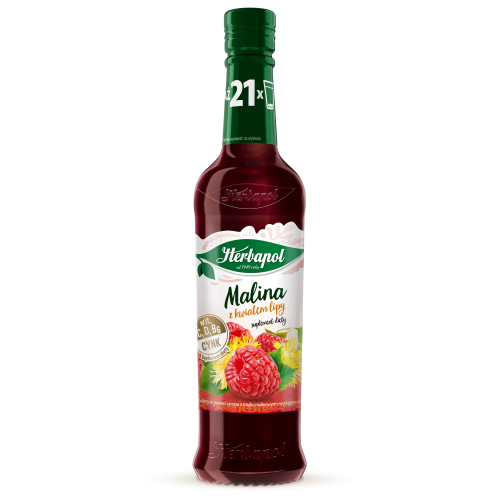 Herbapol syrop malina z lipą 420 ml Herbapol SYROP 420ml MALINA z LIPĄ [8]