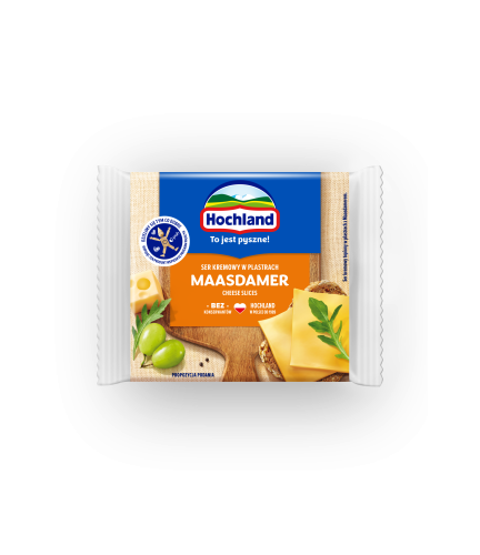 Hochland plastry topione Maasdammer 130 g Hochland PLASTRY 130g Topione MAASDAMER [10]