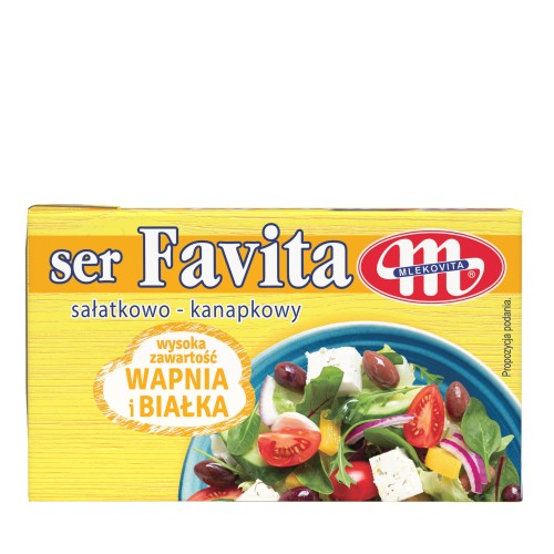 Mlekovita ser Favita półtłusty żółty 12% 270 g Mlekov.SER FAVITA 270g [6] półtłusty ŻÓŁTY 12%