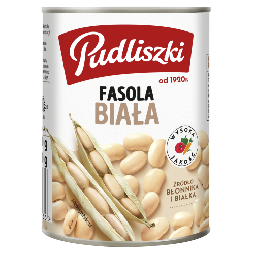 Pudliszki FASOLKA 400g BIAŁA     [20]