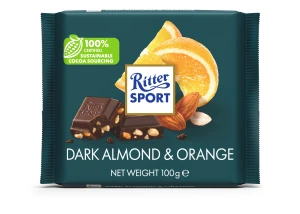 Ritter Sport czekolada gorzka migdał/pomarańczowa 100 g