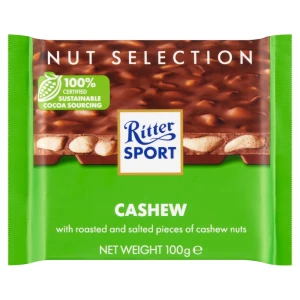 Ritter Sport czekolada mleczna z orzechami nerkowca 100 g