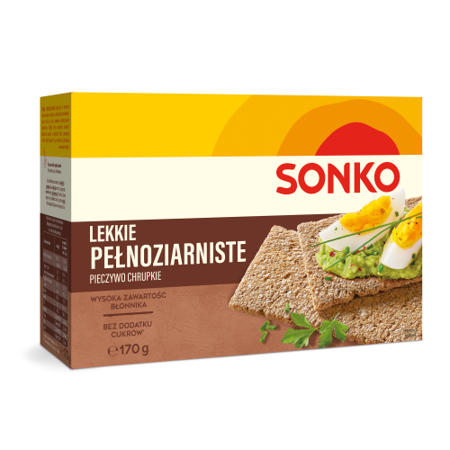 Sonko pieczywo lekkie pełnoziarniste 170 g Sonko PIECZ.LEKKIE 170g PEŁNOZIARNISTE [10]