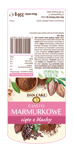 DanCake CIASTO MARMURKOWE Z BLACHY 350g