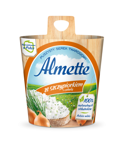 Serek Almette ze szczypiorkiem i cebulą Hochland 150 g Serek Almette ze szczypiorkiem i cebulą Hochland 150g