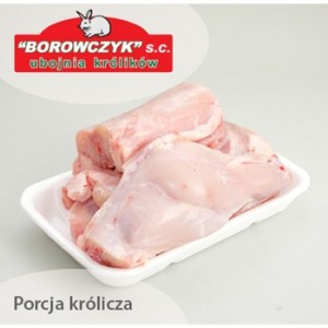 Królik dzielony mrożony, borowczyk 1 kg