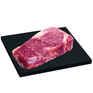 Z wagi: rostbef wołowy bez kości dojrzewający limousine, przygotowany na miejscu luz (ok. 100 g)