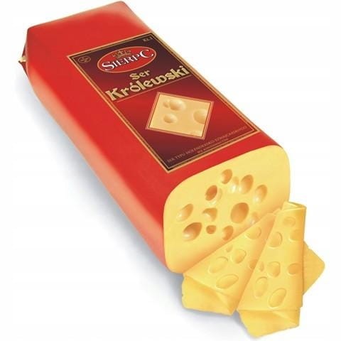 Z wagi: Ser Królewski 45% (plastry ok. 100 g) Ser-zolty-Krolewski-Szwajcarski-ok-500g.jpeg