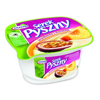 Serek homogenizowany Pyszny o smaku brzoskwinia - marakuja 140 g Mlekpol 683589_0_1746748029384.jpg