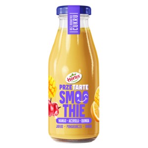 Hortex Przetarte Smoothie jabłko, banan, pomarańcza, mango, acerola z dodatkiem rozdrobnionych nasion quinoa 250 ml