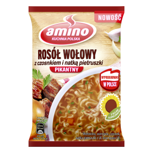 Amino Rosół Wołowy z Czosnkiem i Natką Pietruszki 60 g