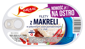 GRAAL Filety z makreli w pikantnym sosie pomidorowym z chili 170 g