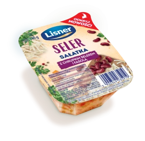 Seler sałatka z chrupkim selerem i fasolą 140 g Lisner