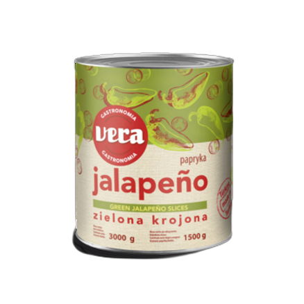 Papryka Jalapeno zielona krojona w zalewie 3 kg / 1,5 kg Vera 125677925%2F16442600%2F181894.png