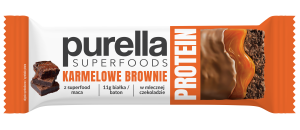 Purella baton proteinowy karmelowe brownie 45g