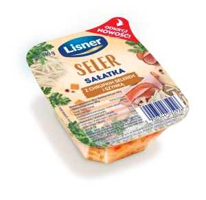 Seler sałatka z chrupkim selerem i szynką 140 g Lisner